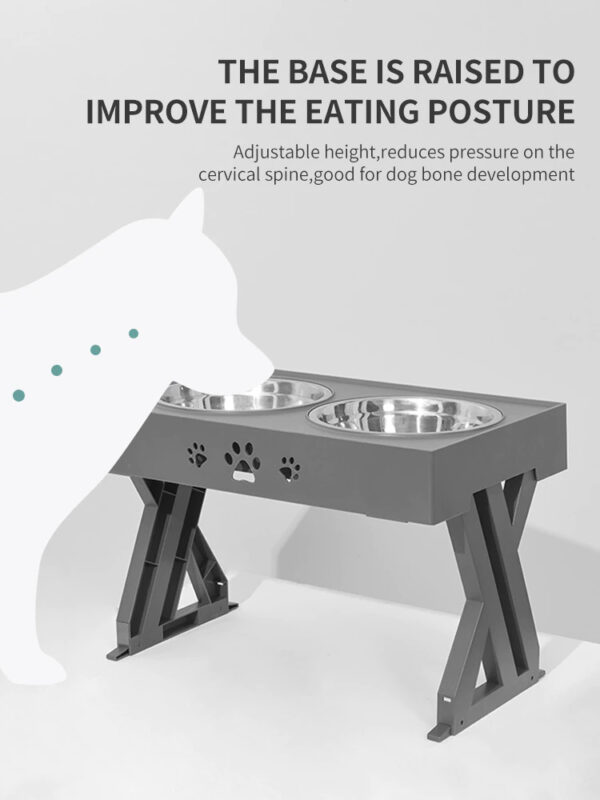 Adjustable Elevated Dog Feeder - Image 2