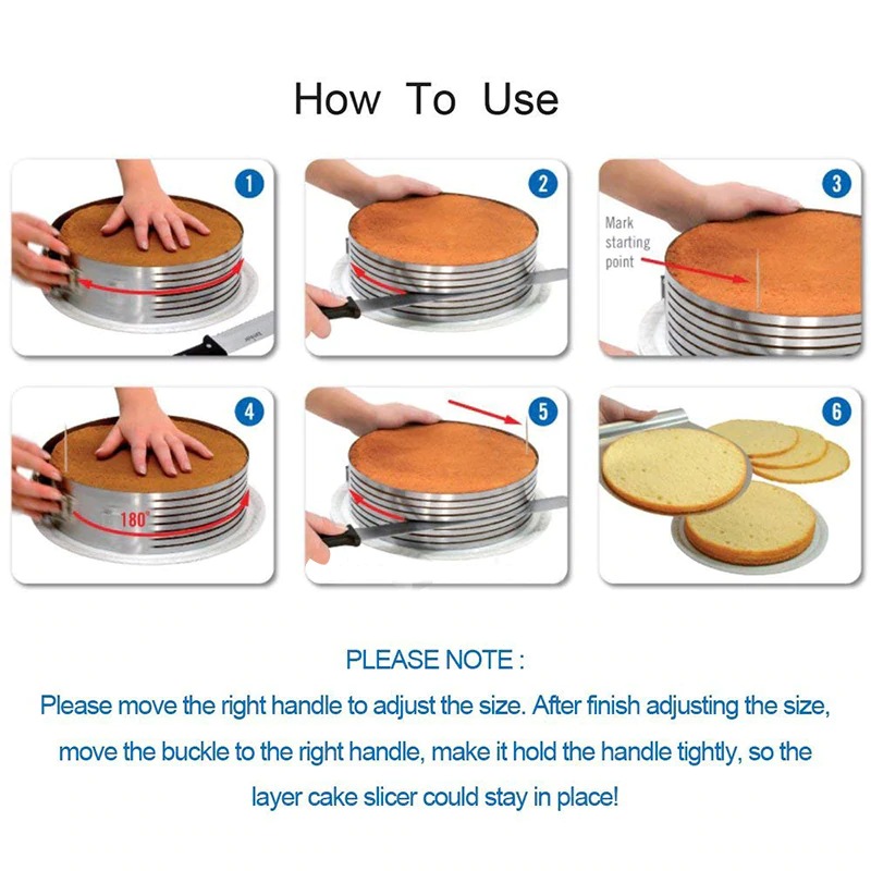 Adjustable Stainless Steel Cake Slicer - Image 3