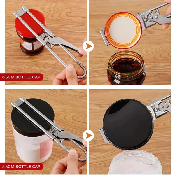 Adjustable Stainless Steel Jar & Bottle Opener - Image 5