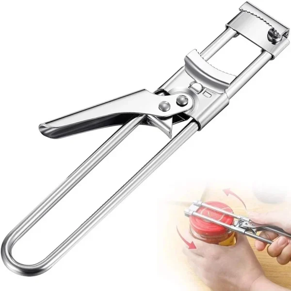 Adjustable Stainless Steel Jar & Bottle Opener - Image 6