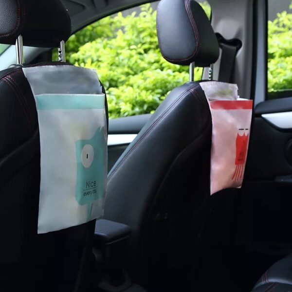 Biodegradable Easy Stick-On Trash Bag-60pcs - Image 3