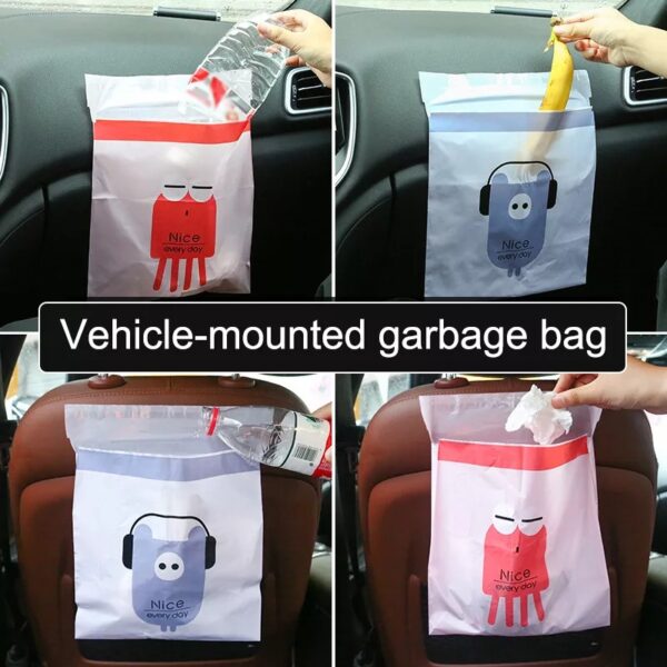 Biodegradable Easy Stick-On Trash Bag-60pcs - Image 5