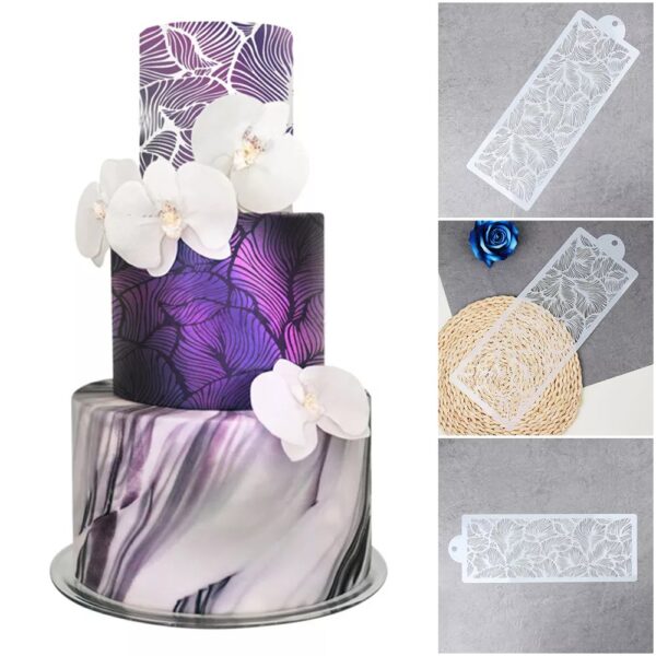 Cake Decoration Stencil - 6 PCS - Image 3