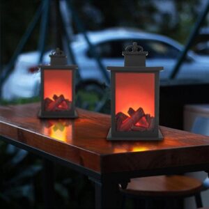 "Campfire" Led Flame Lantern/Lamp