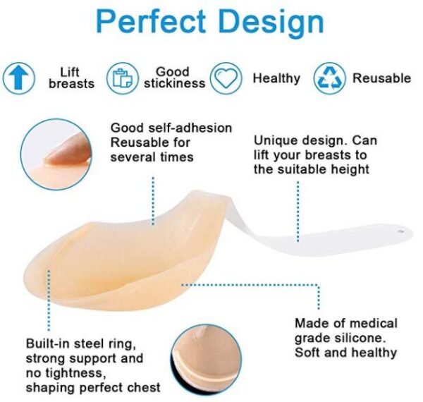 Comfortable Silicone Lift Adhesive Bra - Image 5