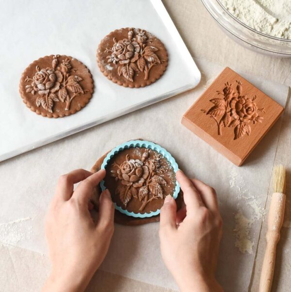 Cookie cutter - Provance rose cookie stamp - Image 3