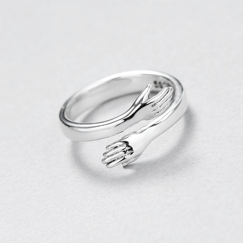 Couple Hug Ring - 2Pcs - Image 4
