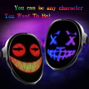 DIY Patterns LED Glowing Mask