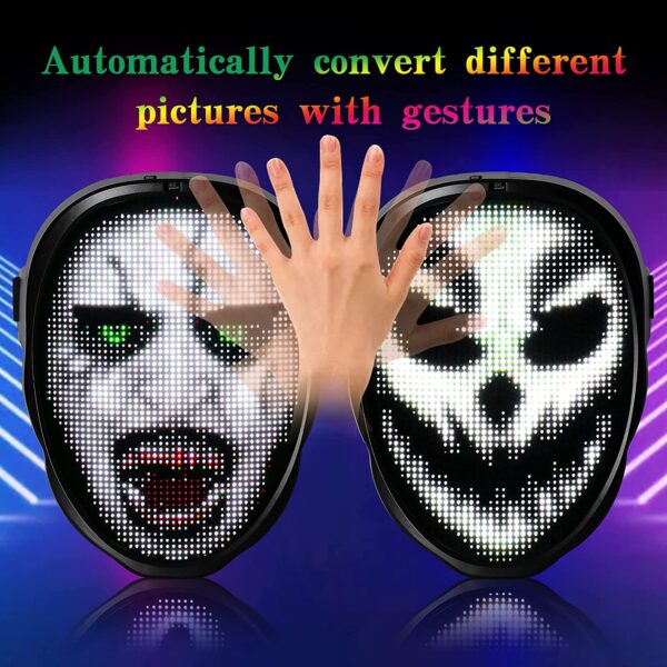 DIY Patterns LED Glowing Mask - Image 5