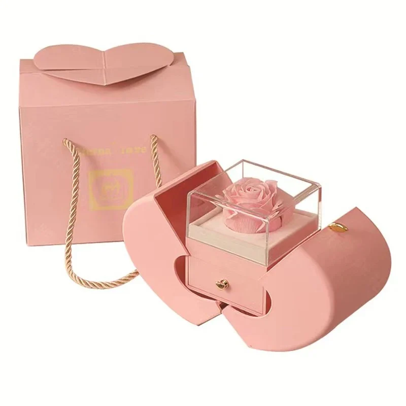 Daughter’s Lucky Clover Necklace & Forever Rose - Image 3