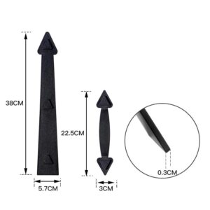 Decorative Garage Door Hinge and Handle Set (6-Piece)