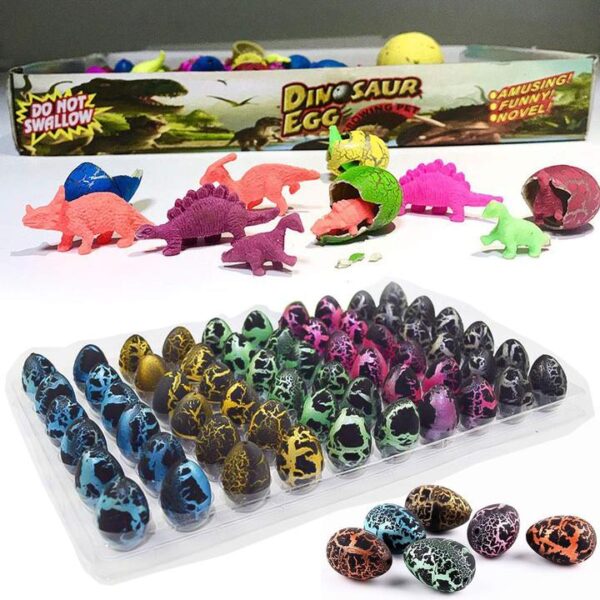 Easter Magic Hatching Growing Dinosaur Eggs - 10PCS - Image 3