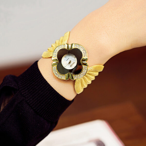 Elegant Butterfly Gold Watch - Image 5