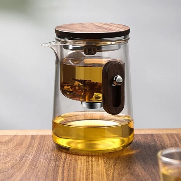 Elegant Travel Tea Set with Glass Teapot & Cups - Image 4
