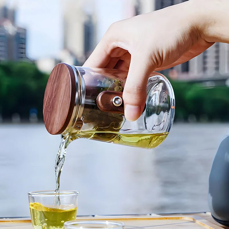 Elegant Travel Tea Set with Glass Teapot & Cups - Image 6