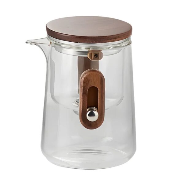 Elegant Travel Tea Set with Glass Teapot & Cups - Image 8