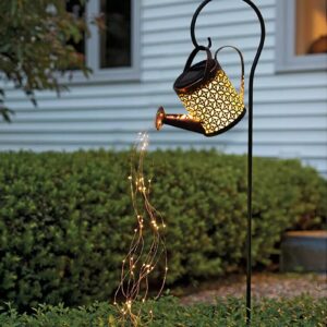 Glowing Watering Can Made with Fairy Lights