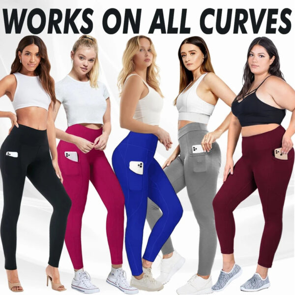 High Waist Booty Slimming Butt Lift Leggings - Image 3