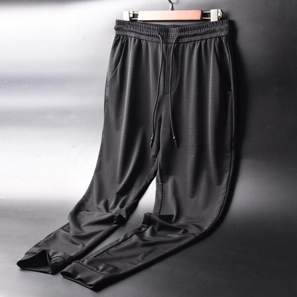 Ice Silk Fitness Running Stretch Pants - Image 3