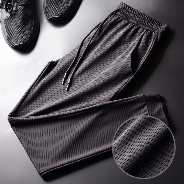 Ice Silk Fitness Running Stretch Pants - Image 4