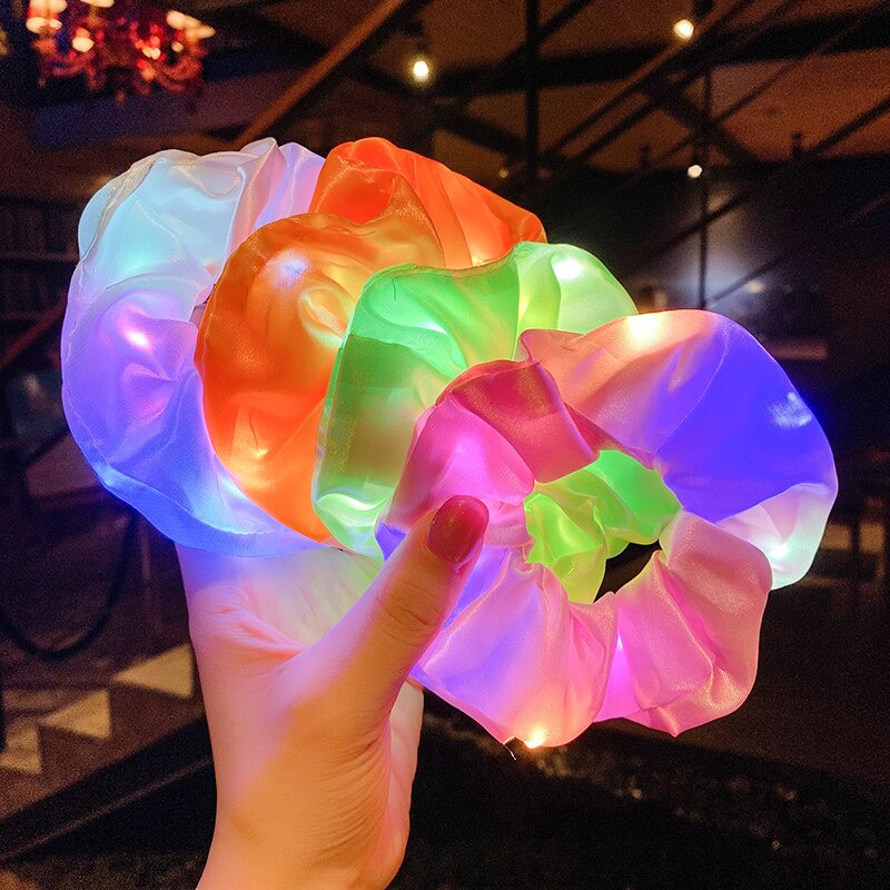 LED Glow Hair Scrunchie