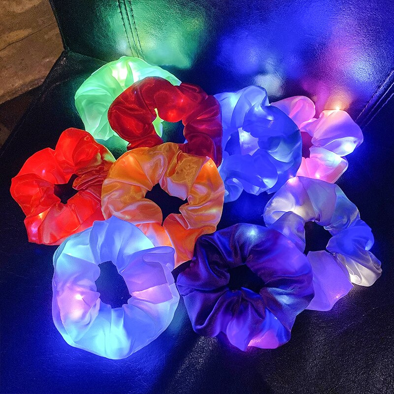 LED Glow Hair Scrunchie - Image 2