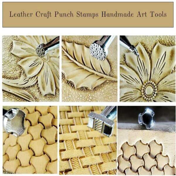 Leather Craft Stamps - 6 PCS - Image 2