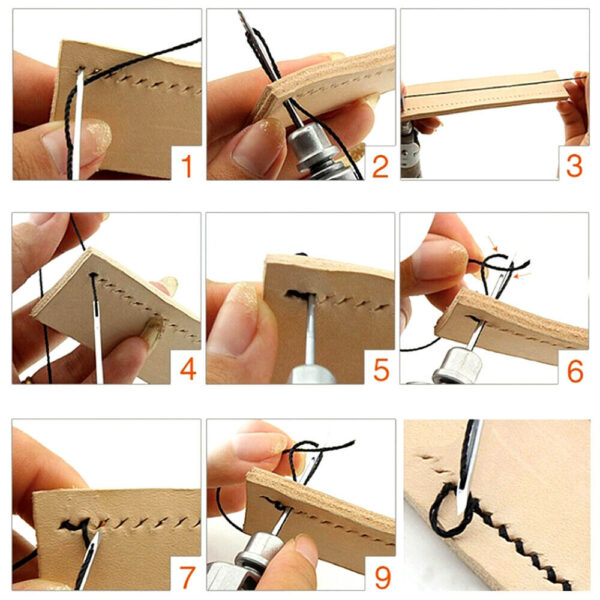 Leather Sewing Awl Kit Hand Stitcher Set - Image 7