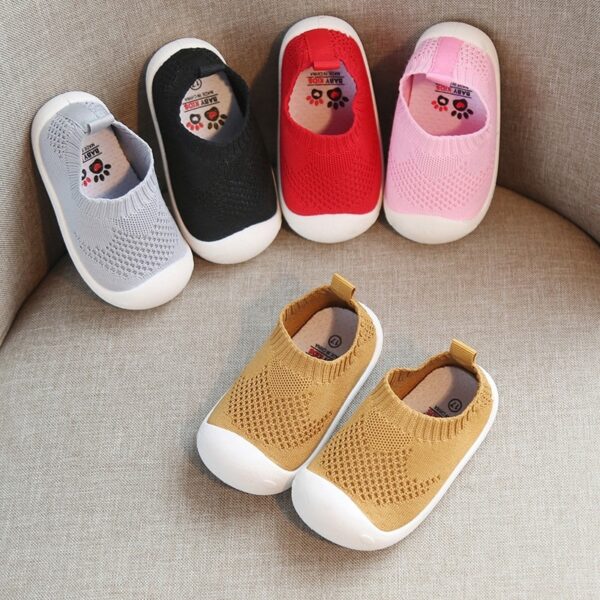 Mesh-Knit Baby Firstwalker Shoes - Image 8