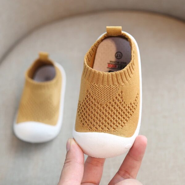 Mesh-Knit Baby Firstwalker Shoes - Image 3