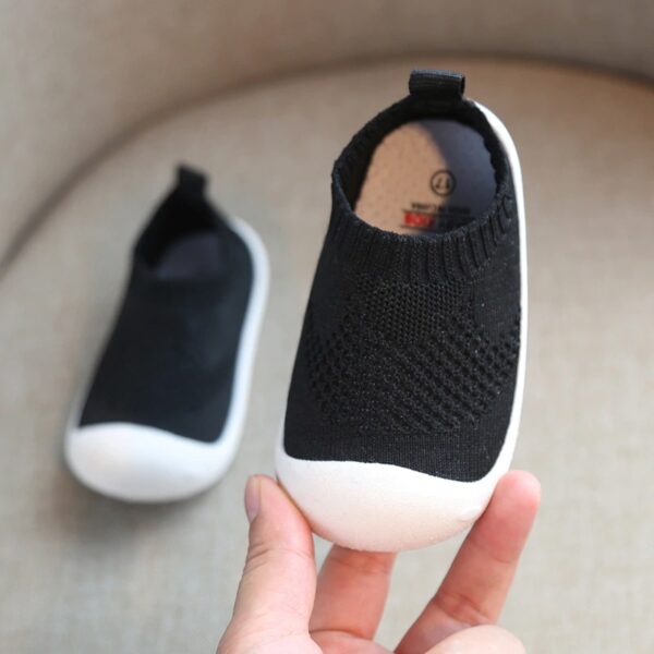 Mesh-Knit Baby Firstwalker Shoes - Image 4
