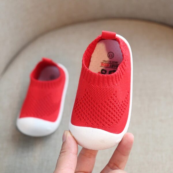 Mesh-Knit Baby Firstwalker Shoes - Image 5
