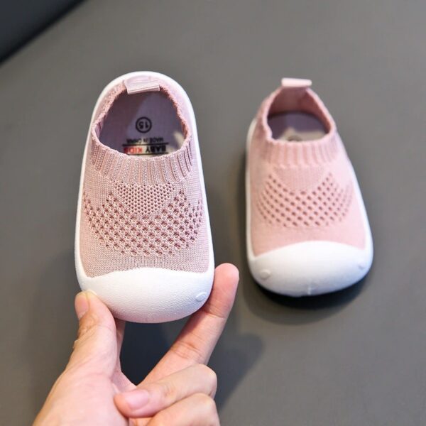 Mesh-Knit Baby Firstwalker Shoes - Image 7
