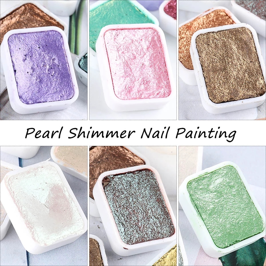 Metallic Watercolor Nail Art Palette - Image 3
