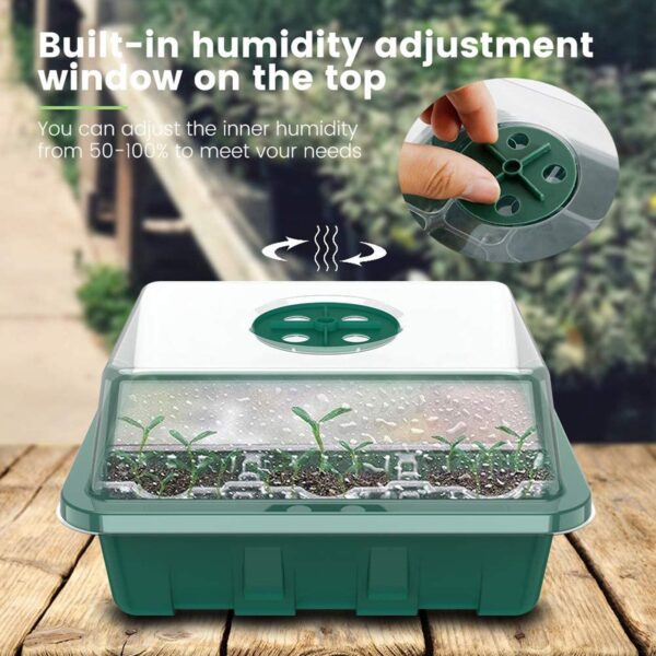 Mini Greenhouse Seed Starter Tray - 5 pcs - Image 3