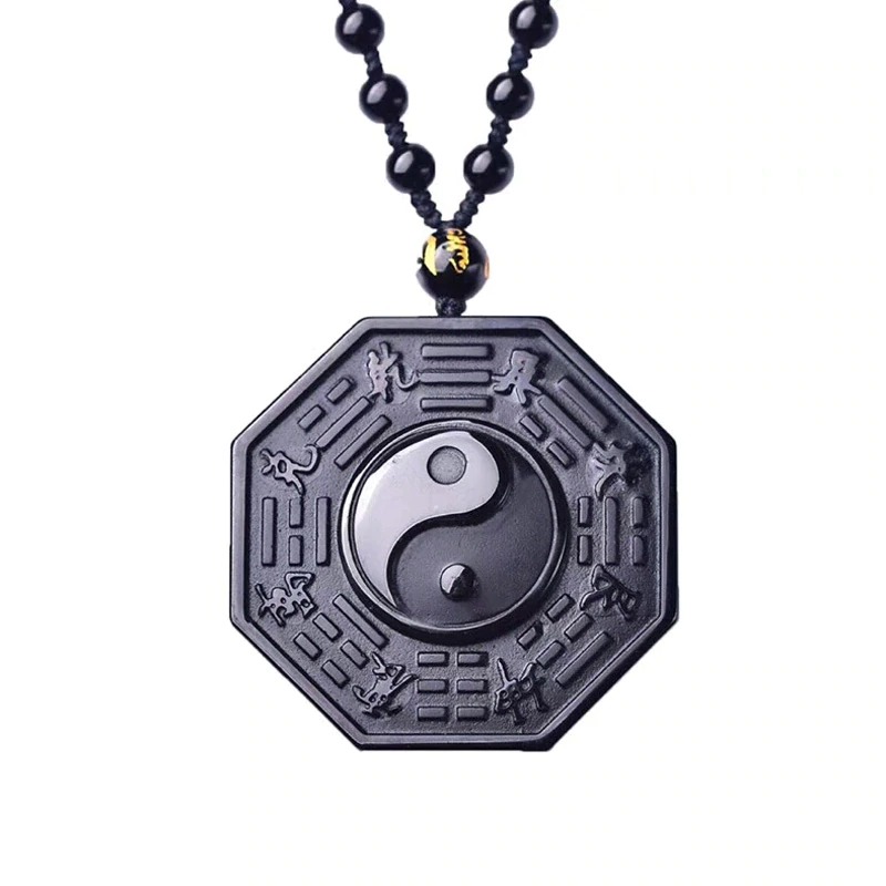 OBSIDIAN YIN AND YANG PENDANT - Image 5