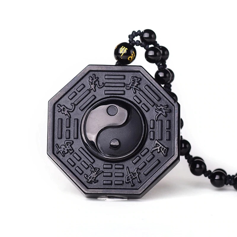 OBSIDIAN YIN AND YANG PENDANT - Image 6