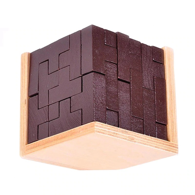 Original 3D Wooden Brain Teaser Puzzle - Image 3