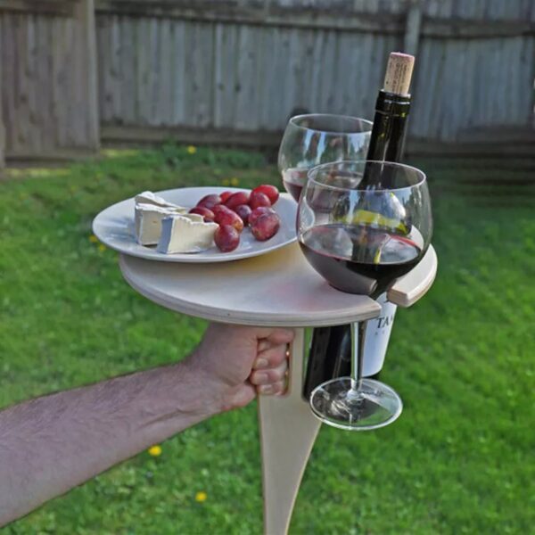 Outdoor Folding Wine Table - Image 3
