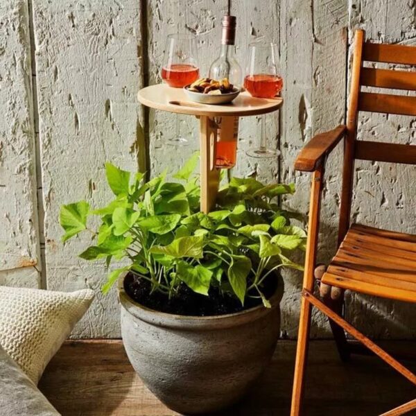 Outdoor Folding Wine Table - Image 4