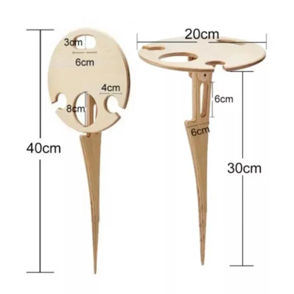 Outdoor Folding Wine Table - Image 6