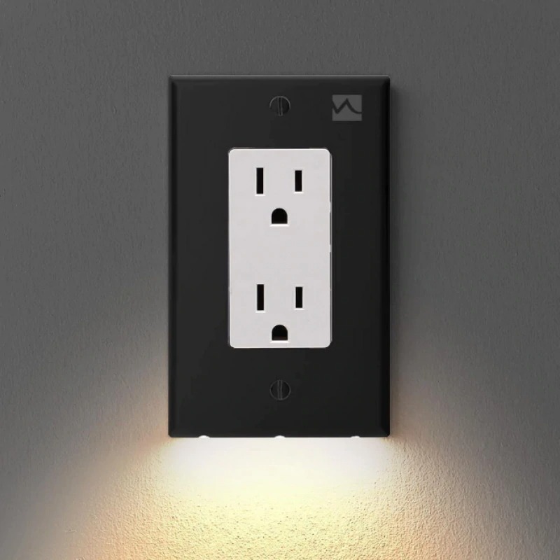 Outlet Wall Plate With LED Night Lights - Image 2