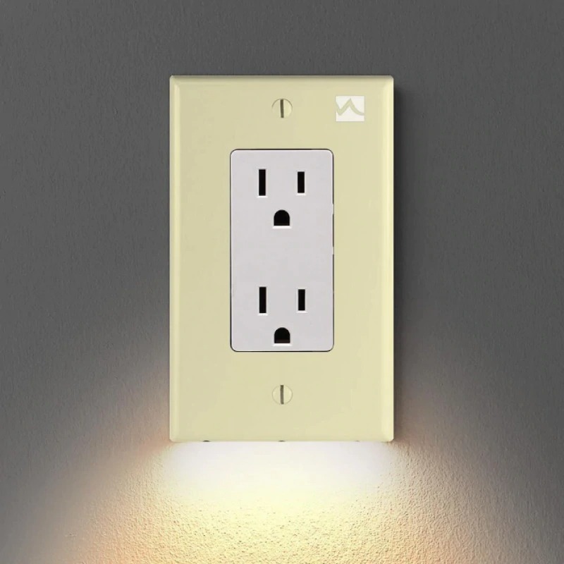 Outlet Wall Plate With LED Night Lights - Image 3