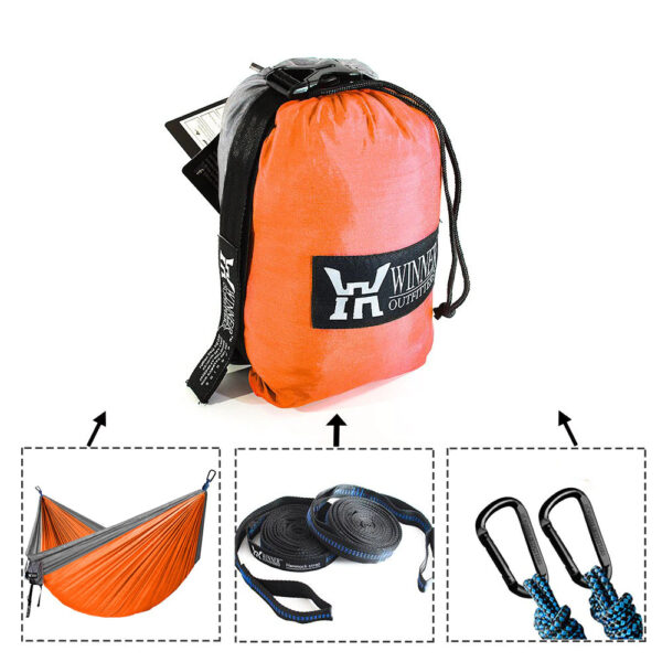 Portable Parachute Leisure Travel Hammock - Image 3
