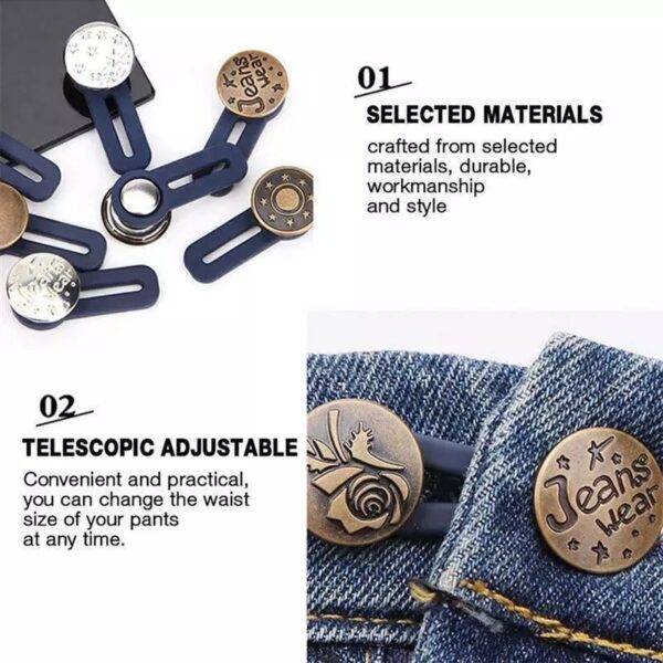 Retratable Jeans Button 5pcs - Image 3