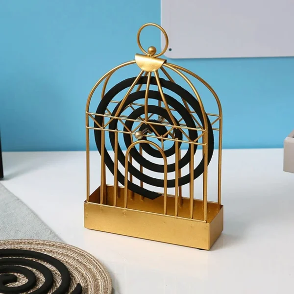 Retro Iron Mosquito Coil Holder - Image 2