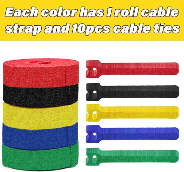 Reusable Cable Ties-100Pcs - Image 2