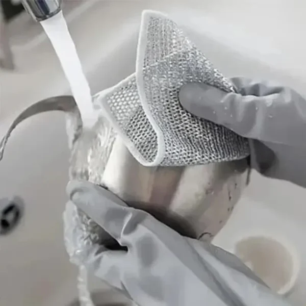 Reusable Diamond Weave Scrubber Cloths-10PCS - Image 2