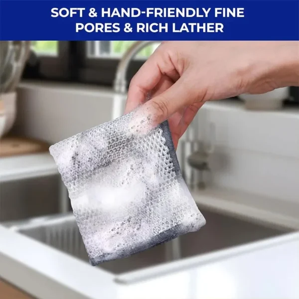 Reusable Diamond Weave Scrubber Cloths-10PCS - Image 5