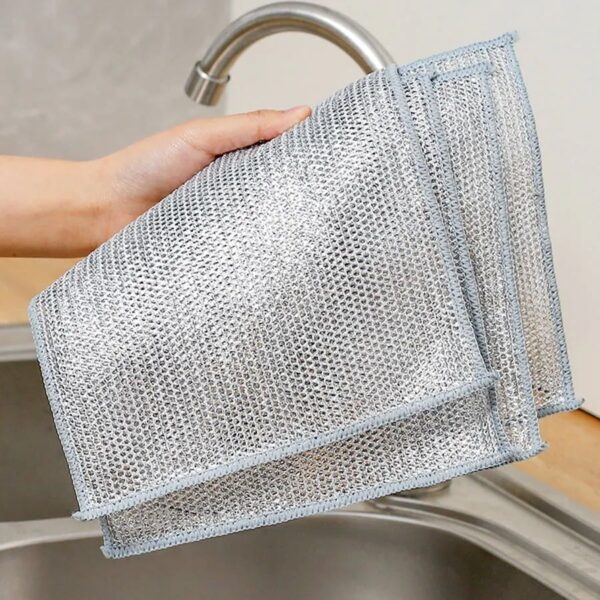 Reusable Diamond Weave Scrubber Cloths-10PCS - Image 6